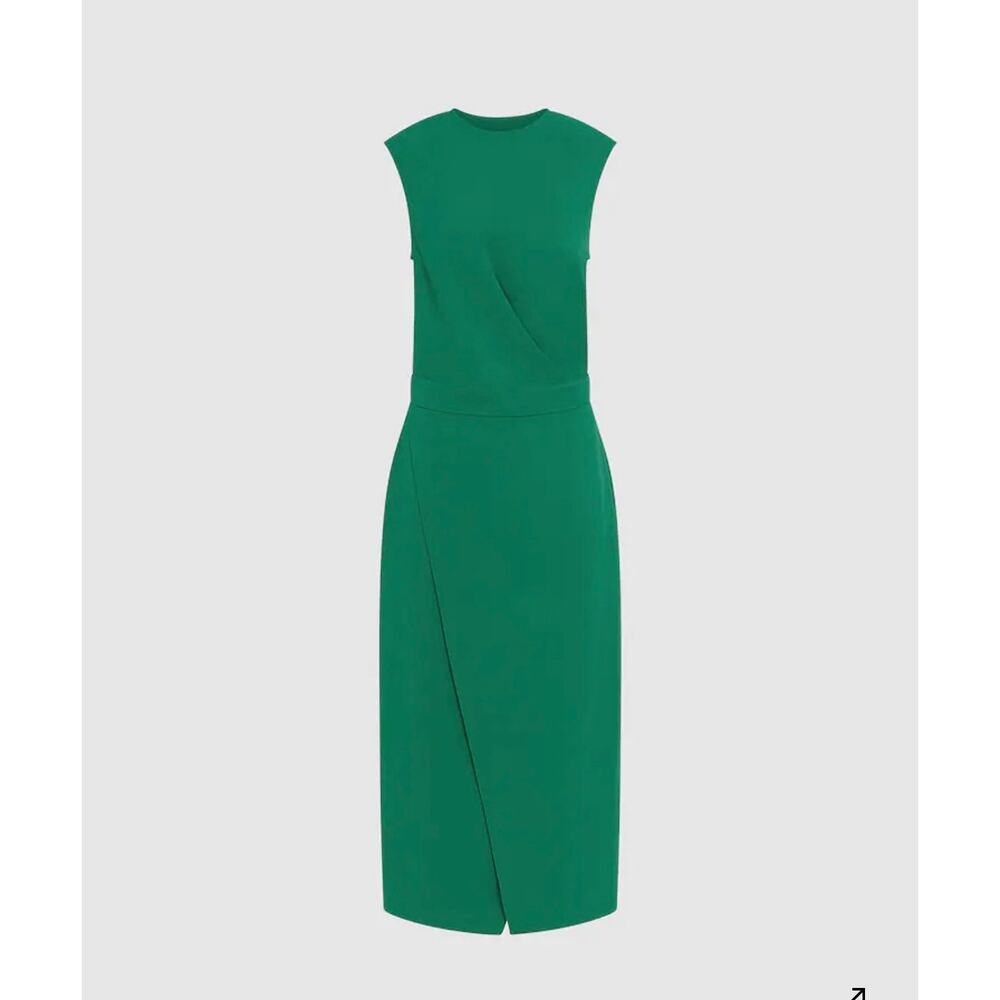 REISS Layla Bodycon Dress in Green Size 4 NWT - Picture 7 of 15